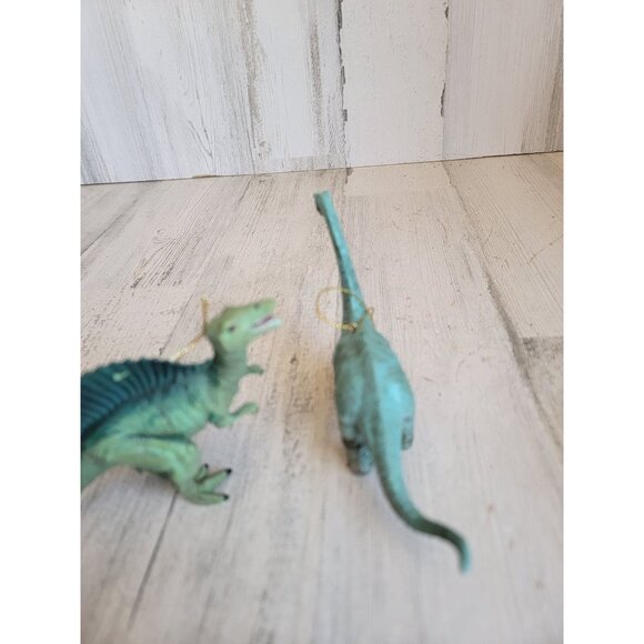 Kurt Adler spinosaurus bronchosaurus dinosaur ornament xmas set - Picture 4 of 8